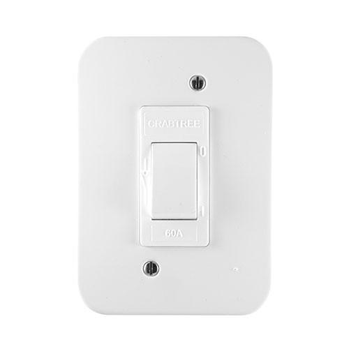 Crabtree Classic Industrial Double Pole 30A Isolator - Surface Box