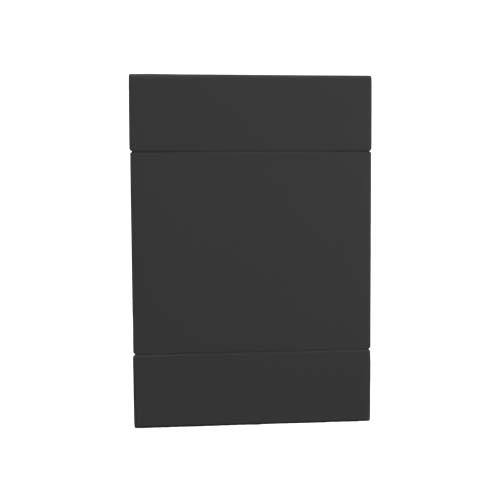 Veti 2 Blank Cover Plate 100 X 50Mm - Charcoal