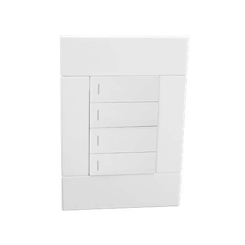 Veti 2 Four Lever One-Way Switch - White
