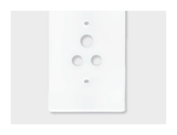 Crabtree Classic 4556H/101 white steel coverplate