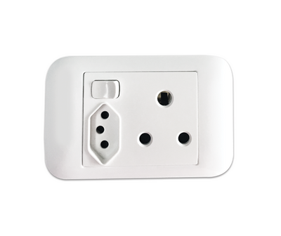 4X2 Single + New Za Switched Socket Onp2011