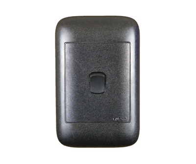 4X2 1Lever 1Way Black Switch On2011Bk