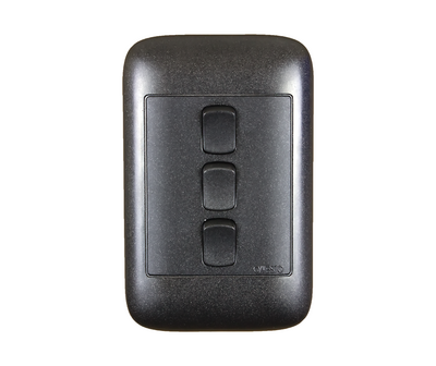 4X2 3Lever 1Way Black Switch On2031Bk