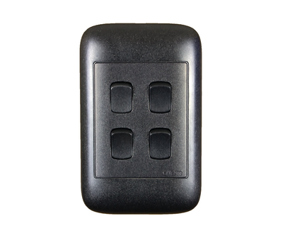 4X2 4Lever 1Way Black Switch On2041Bk