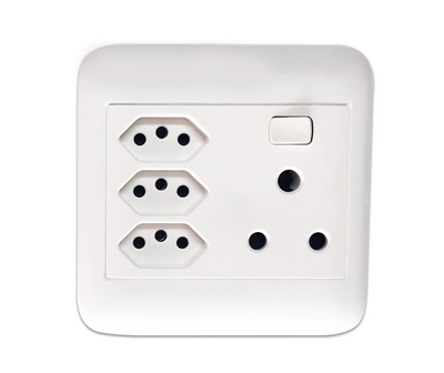 4X4 16A Socket+ 3 New Za Switched Onp4013