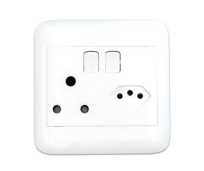 4X4 Single+1 New Za Switched Socket Onp4011