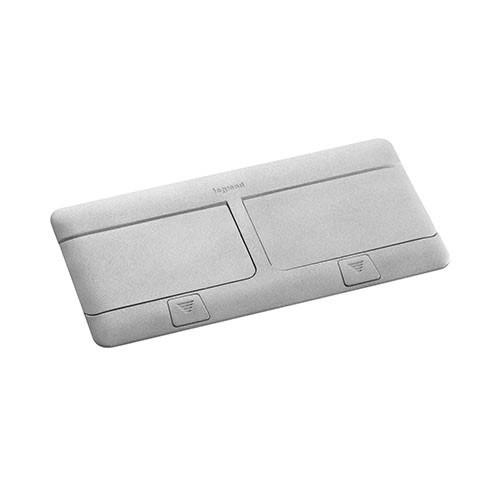 Legrand Arteor 6 Module Pop-Up Floor Box - Matt Aluminium