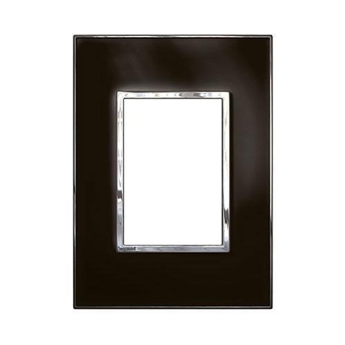 Legrand Arteor Cover Plate 3 Modules - Mirror Black