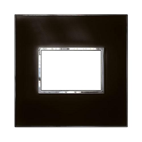 Legrand Arteor Cover Plate 3 Modules 4 X 4 - Mirror Black