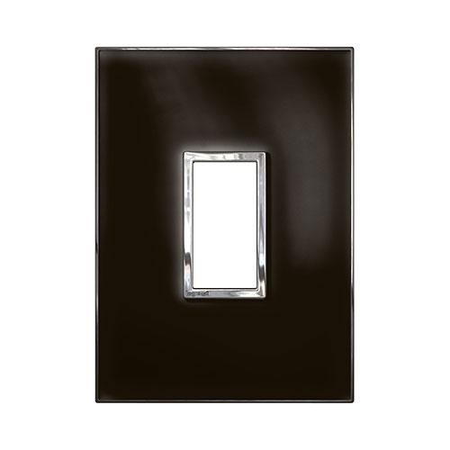 Legrand Arteor Cover Plate 1 Vertical Module - Mirror Black