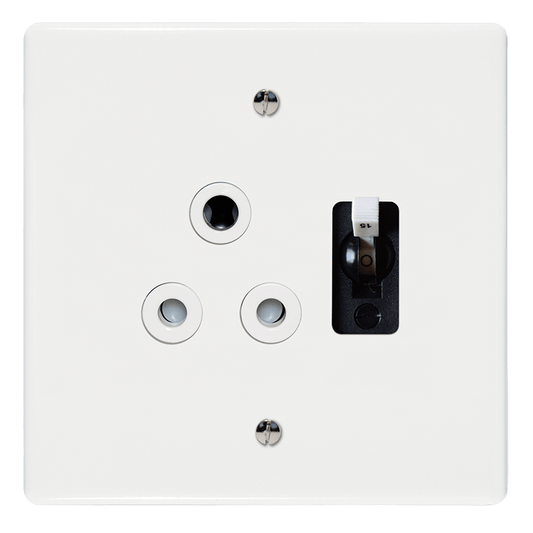 Crabtree Classic Single STD Socket with 15A Circuit Breaker