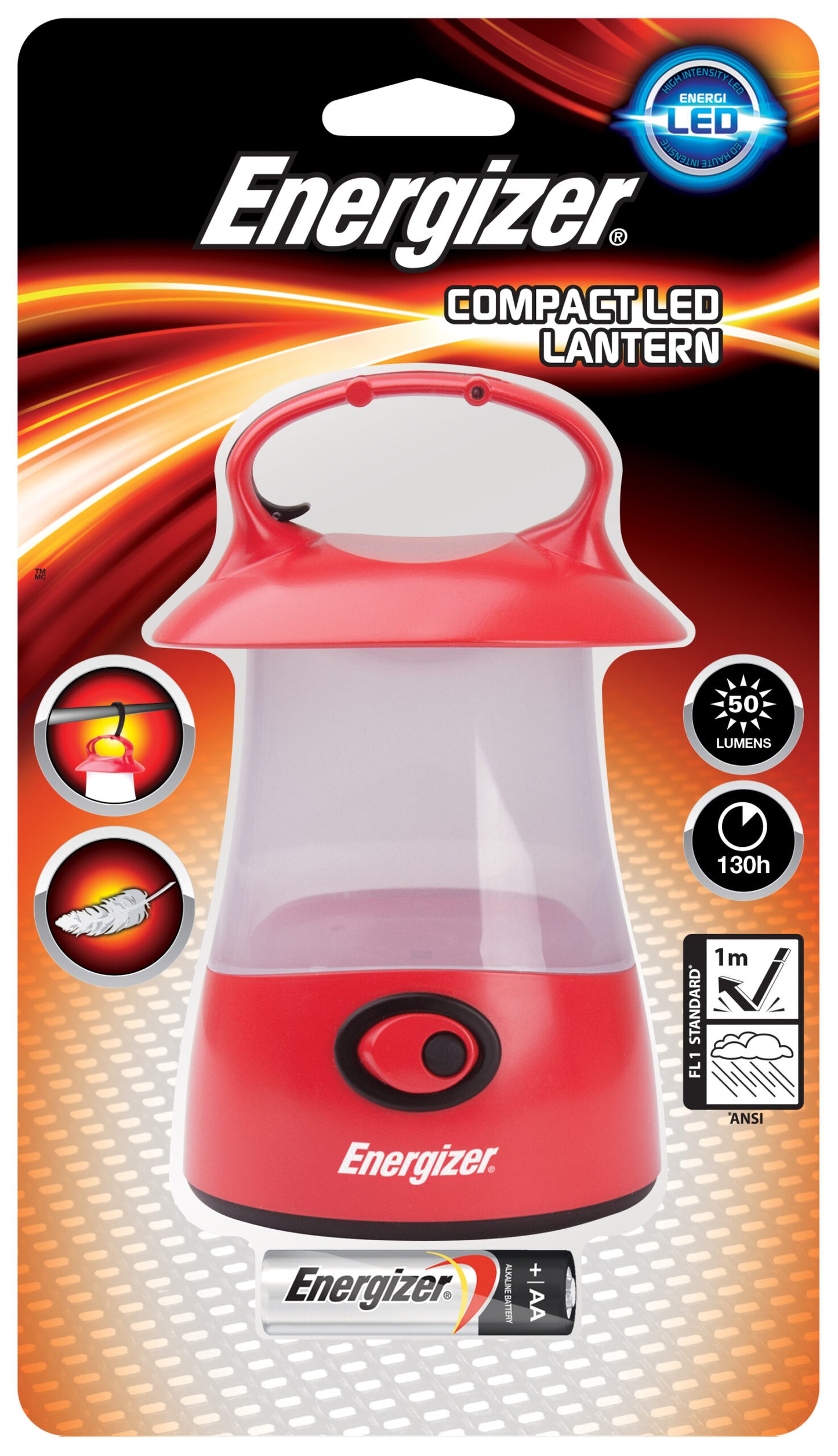Energizer Compact Led Lantern Batteries X2Aa Included