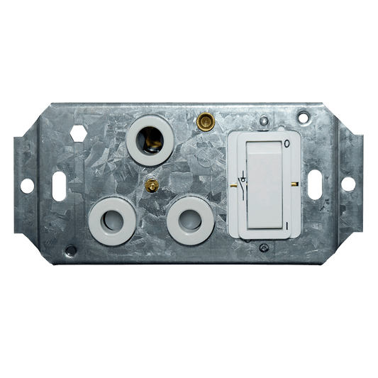 Crabtree Classic Single Isolated STD Socket 164-1, White, Double-Pole Switched on 4x2 Yoke