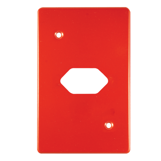 Crabtree Classic Single Slimline Socket Unswitched Steel Coverplate (50x100)