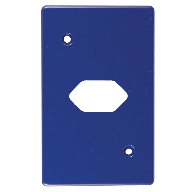 Crabtree Classic Single Slimline Unswitched Socket Steel Coverplate