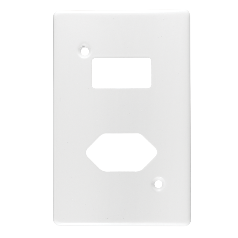 Crabtree Classic Single Slimline Switched Steel Socket Coverplate