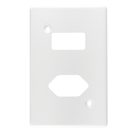 Crabtree Classic Single Slimline Switched Steel Socket Coverplate