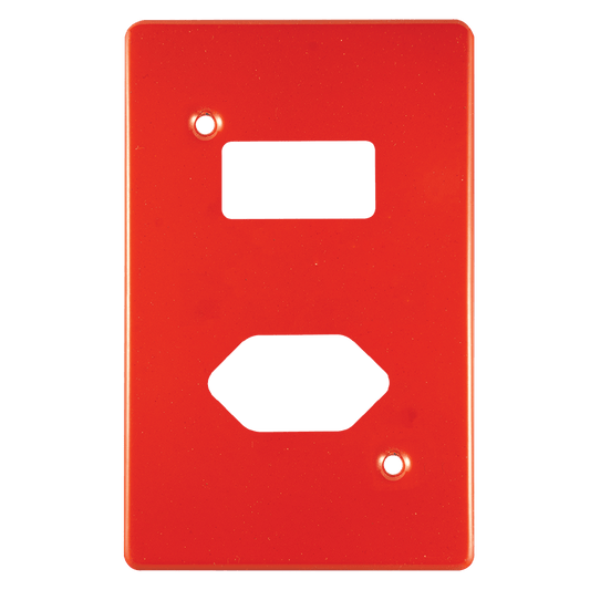 Crabtree Classic Single Slimline Switched Socket Steel Coverplate