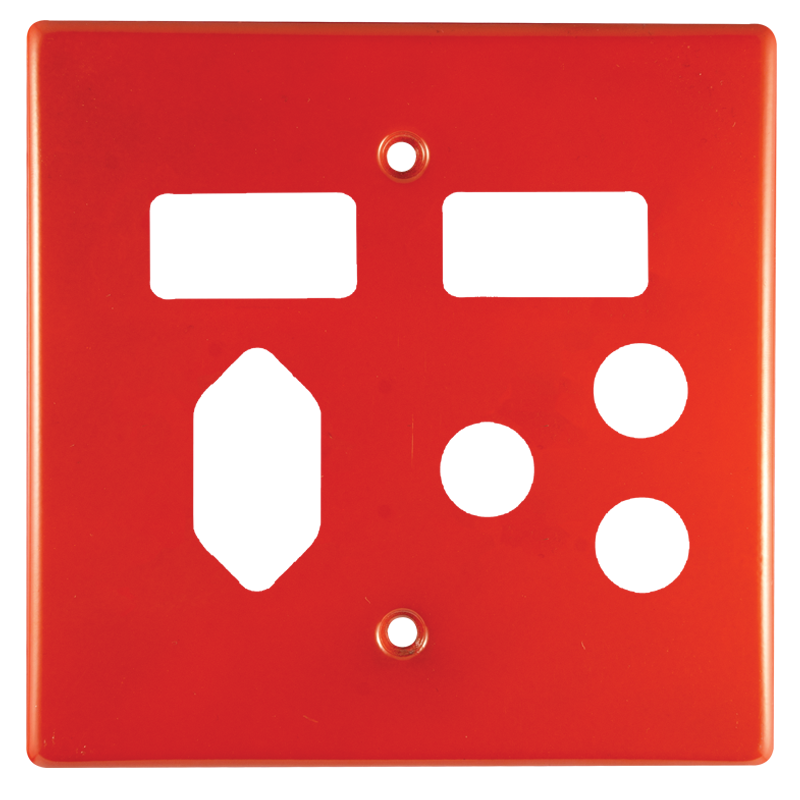 Crabtree Classic Combo Switched Steel Socket Coverplate
