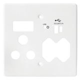 Crabtree Classic USB Combo Socket Coverplate - Sleek Design for Seamless Charging
