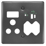 Crabtree Classic USB Combo Socket Coverplate - Sleek Design for Smart Home Charging