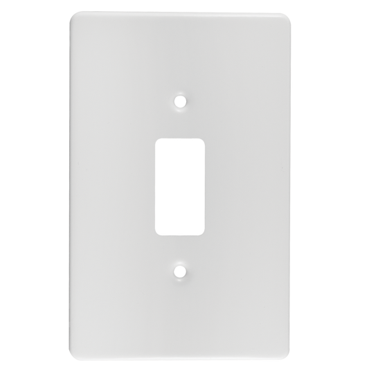 Crabtree Classic 1 Lever Steel Coverplate - Durable 50x100 Design