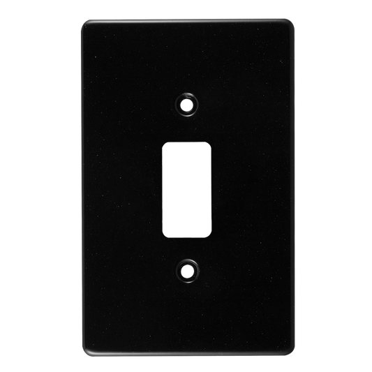 Crabtree Classic 1 Lever Steel Coverplate - Sleek and Durable