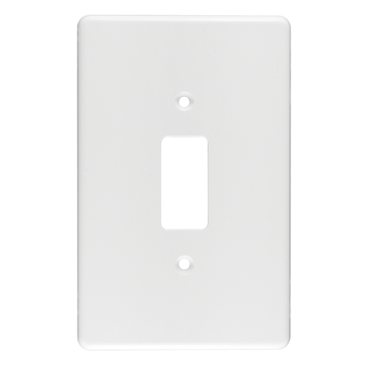 Crabtree Classic 1 Lever Plastic Coverplate - White