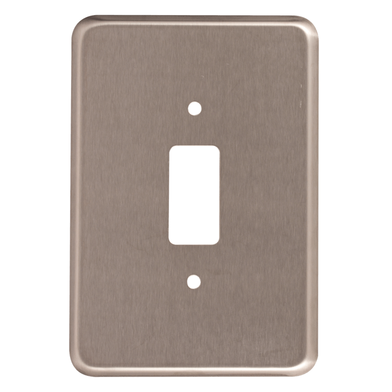 Crabtree Classic 1 Lever Stainless Steel Coverplate (50x100mm)
