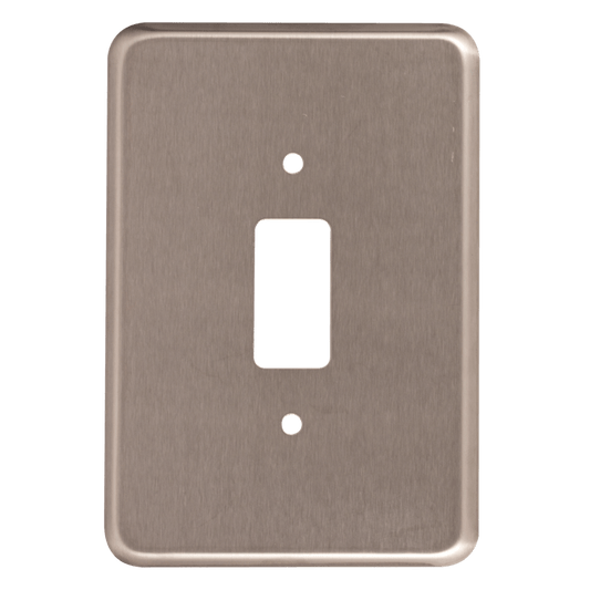 Crabtree Classic 1 Lever Stainless Steel Coverplate (50x100mm)