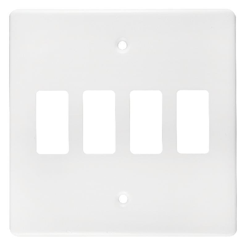 Crabtree Classic 4 Lever Steel Coverplate
