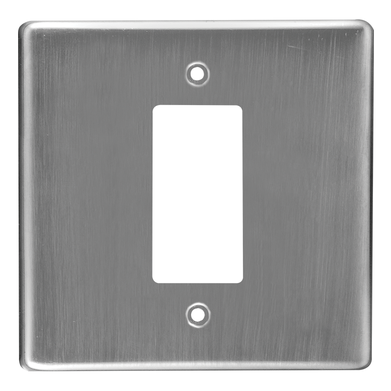 Crabtree Classic 4 Lever Steel Coverplate with Satin Chrome Finish