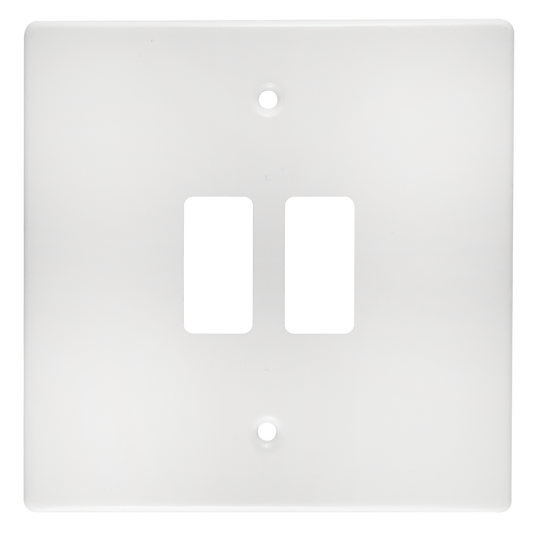 Crabtree Classic 2 Lever Steel Coverplate - Durable & Stylish