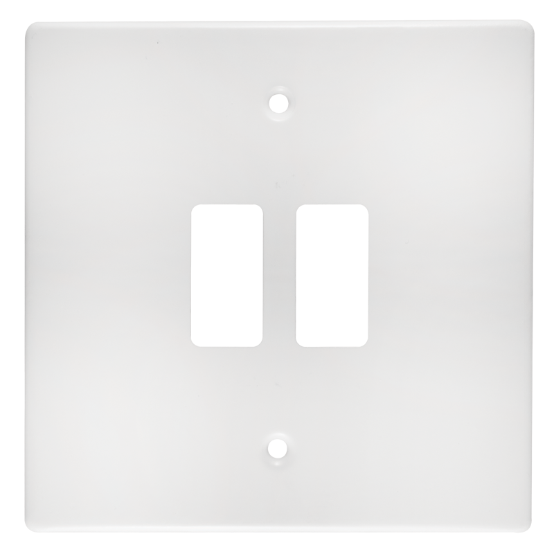 Crabtree Classic 2 Lever Steel Coverplate for Durable and Elegant Design