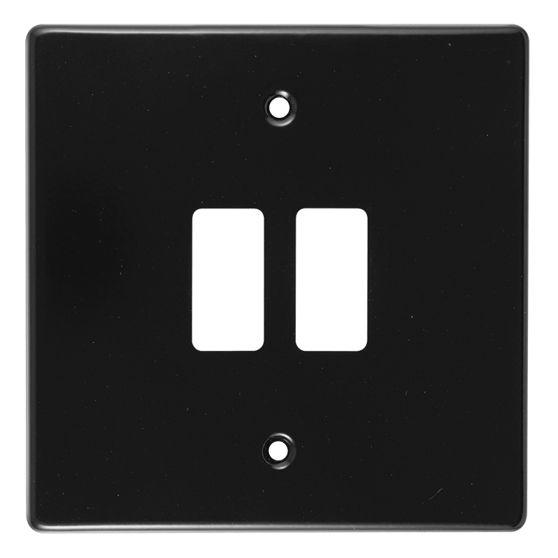 Crabtree Classic 2 Lever Steel Coverplate - Durable & Stylish