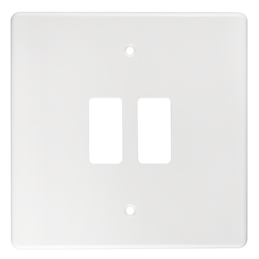 Crabtree Classic 2 Lever Plastic Coverplate - White