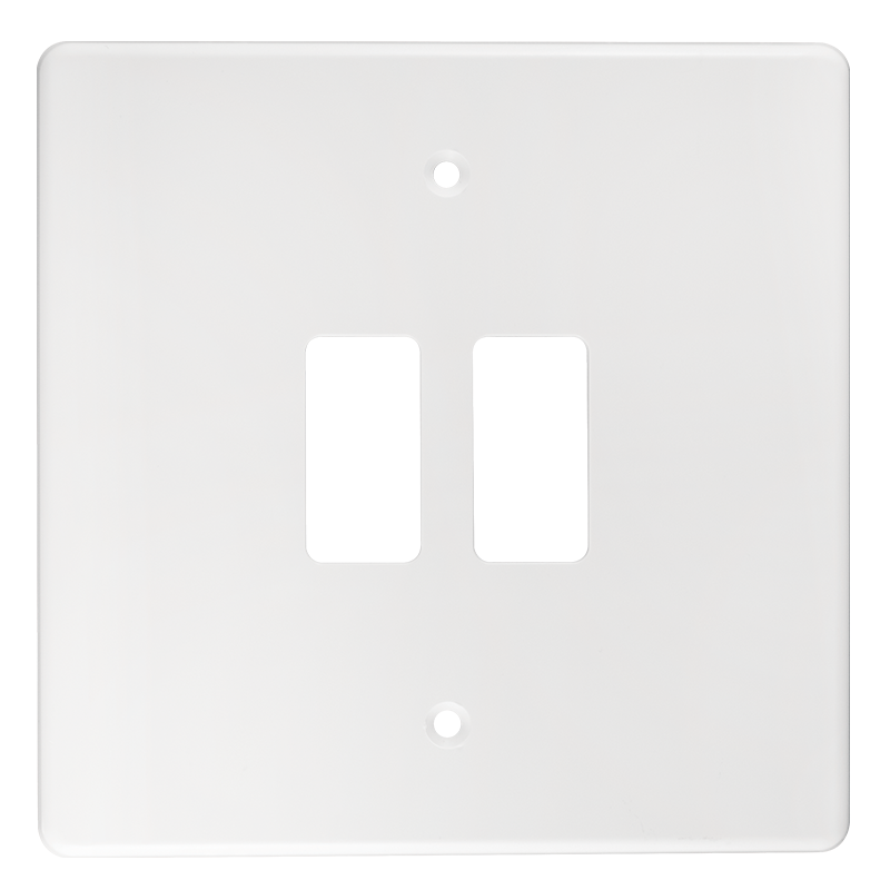 Crabtree Classic 2 Lever Plastic Coverplate 100x100 (4x4)