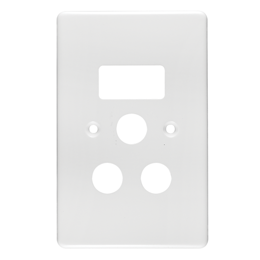Crabtree Classic Single STD Socket Switched Steel Coverplate