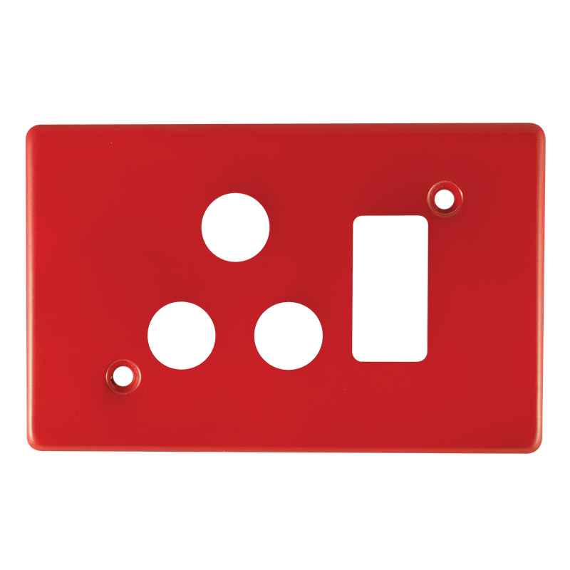 Crabtree Classic Single STD Plastic Switched Socket Coverplate 100x50mm