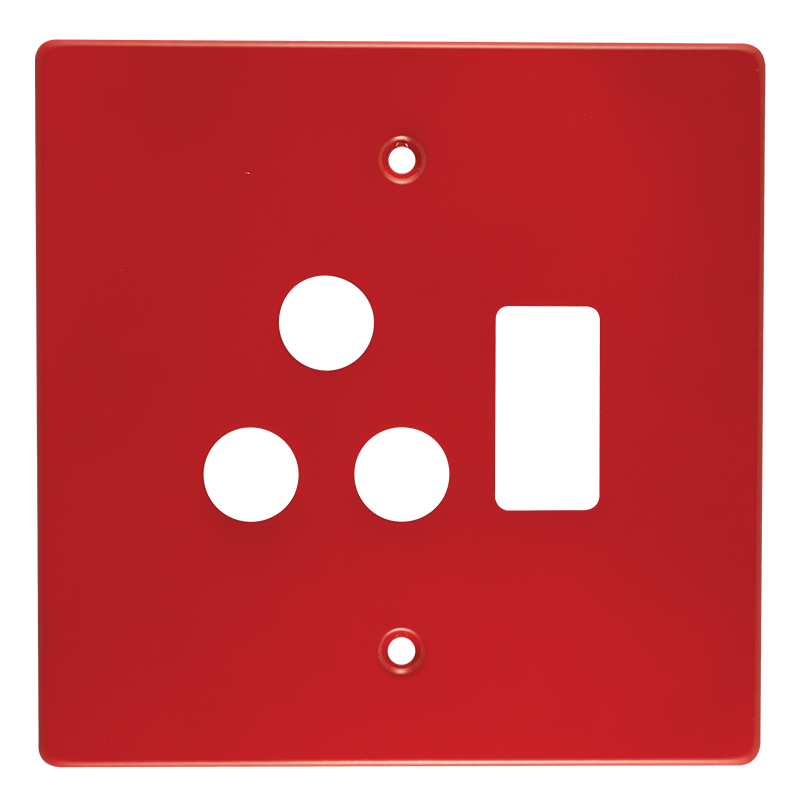 Crabtree Classic STD Single Switched Plastic Socket Coverplate