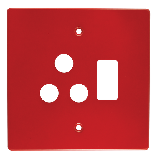 Crabtree Classic STD Single Switched Plastic Socket Coverplate