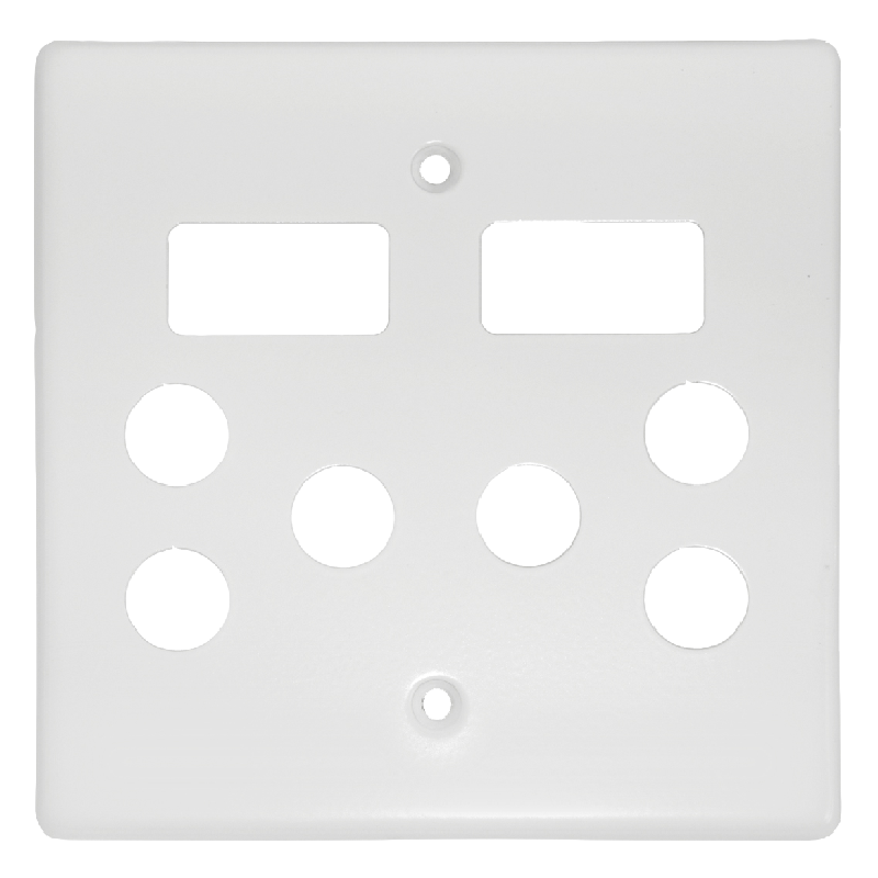 Crabtree Classic STD Double Switched Steel Socket Coverplate for Enhanced Style and Durability