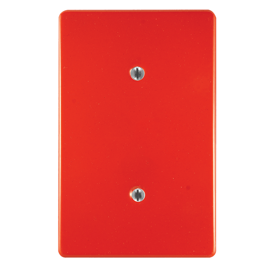 Crabtree Classic Blank Steel Coverplate - Durable Red Finish (2x4)