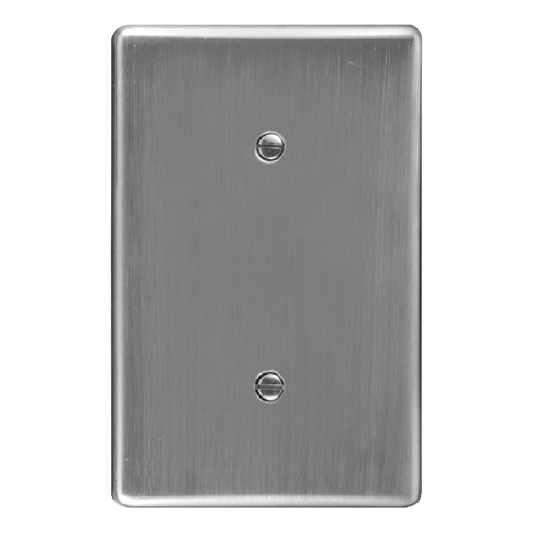 Crabtree Classic Steel Blank Coverplate - Satin Chrome Finish