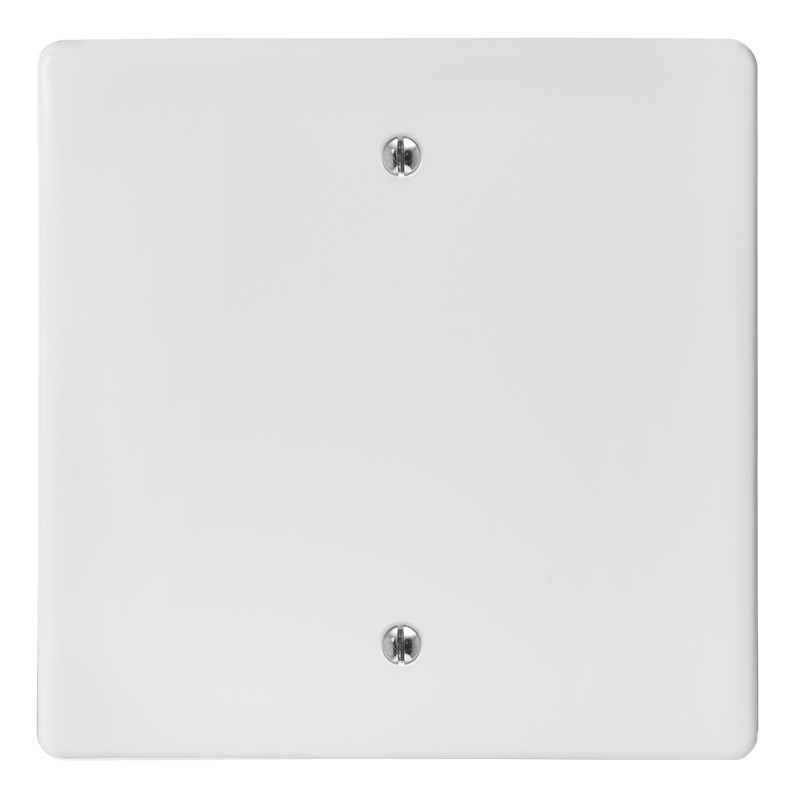 Crabtree Classic Blank Steel Coverplate - Durable 4x4, Flush Mount Design