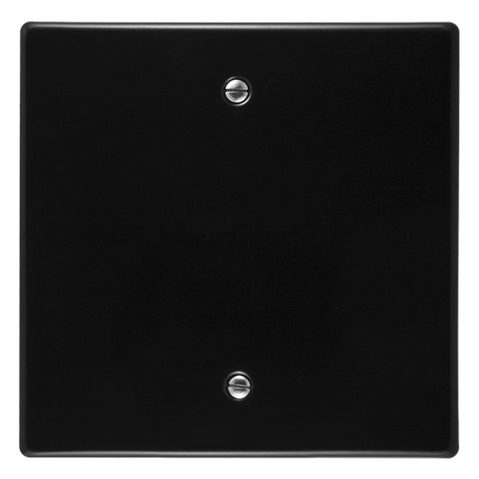 Crabtree Classic Black Steel Coverplate - Durable & Stylish
