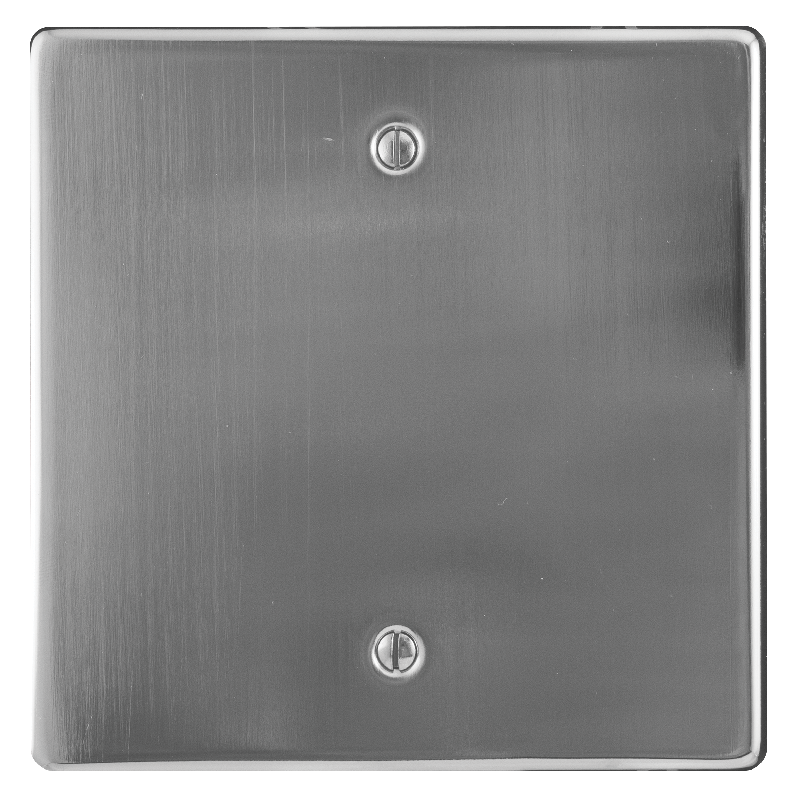 Crabtree Classic Steel Blank Coverplate - Satin Chrome Finish