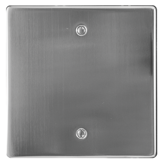 Crabtree Classic Steel Blank Coverplate - Satin Chrome Finish
