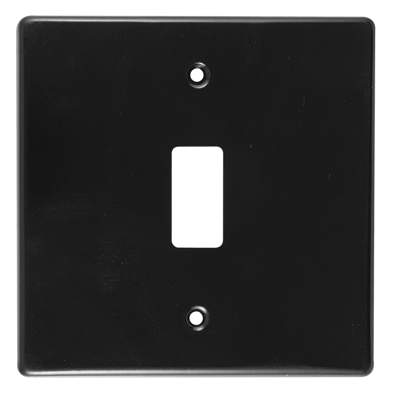 Crabtree Classic 1 Lever Steel Coverplate 100x100mm