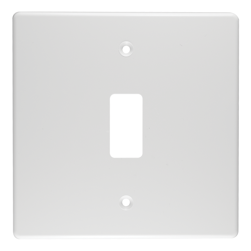 Crabtree Classic 1 Lever Plastic Coverplate 100×100 White
